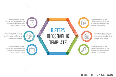6 Steps Infographics 74863680