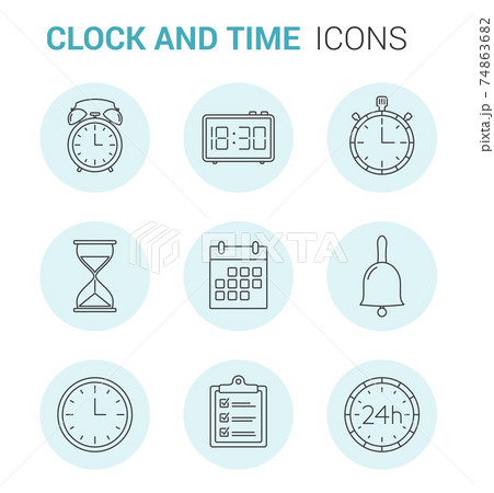 Time Line Icons 74863682