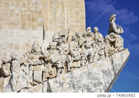 The Padrao dos Descobrimentos, Monument to the Discoveries in the Belem district of Lisbon, Portugal The Padrao dos Descobrimentos, Monument to the Discoveries in the Belem district of Lisbon, Portugal 74865902