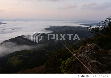 来日岳の雲海 来日岳の雲海 74866585