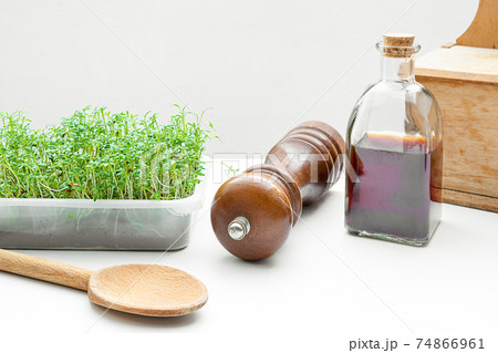 Micro greens germinated at home 74866961