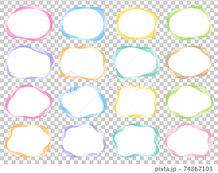 形狀鬆散的彩色框架 形狀鬆散的彩色框架 74867103