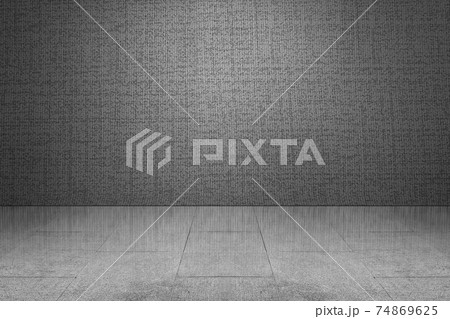Floor with black wall Floor with black wall 74869625