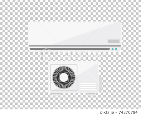エアコンと室外機のベクターイラスト 74870784