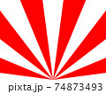 紅白の放射状の背景 74873493
