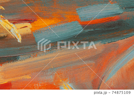 Brushstroke on canvas 74875109