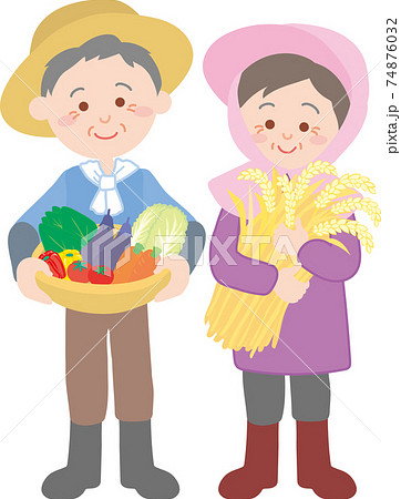 農家の老夫婦 農家の老夫婦 74876032