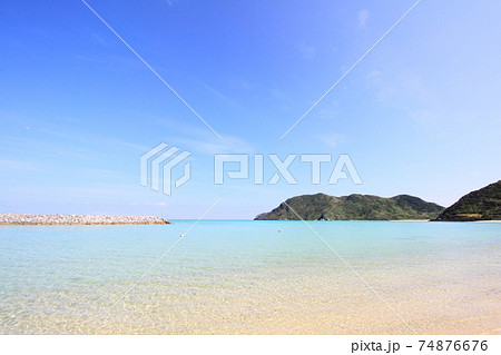 渡名喜島 あがり浜ビーチ 渡名喜島 あがり浜ビーチ 74876676