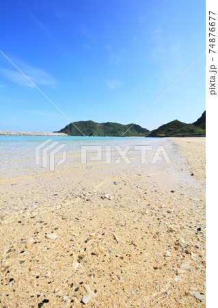 渡名喜島　あがり浜ビーチ 74876677