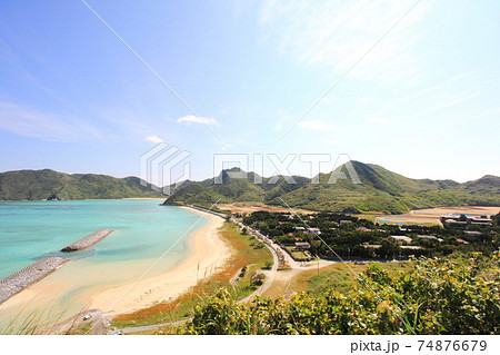 渡名喜島 あがり浜ビーチ 渡名喜島 あがり浜ビーチ 74876679