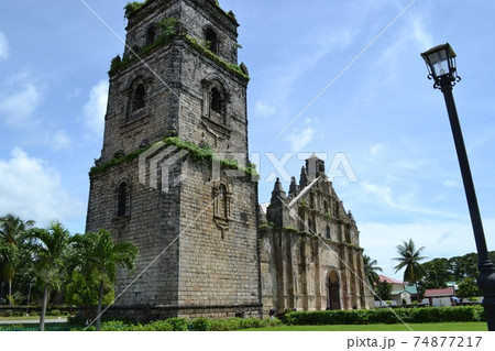 フィリピンのサン オウガスチン教会 の写真素材