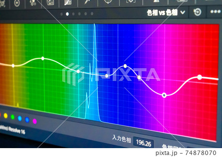 動画編集画面_カラーグレーディング 74878070
