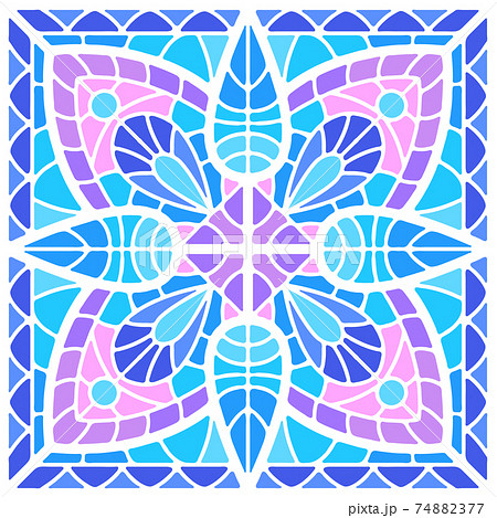 Ancient mosaic ceramic tile pattern. 74882377