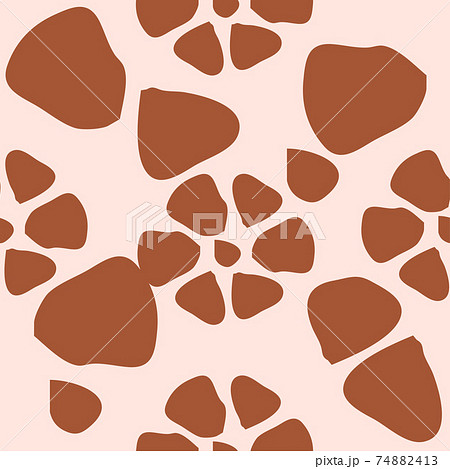 Giraffe fur seamless pattern, tropical animal skin texture 74882413
