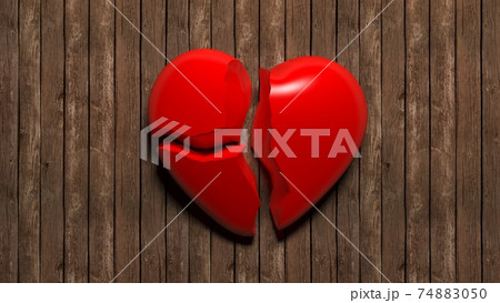 Broken heart. There is no love. Not Loving a... - Stock Photo [74883050] -  PIXTA