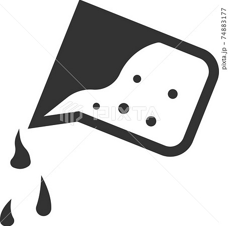 Laboratory or medical glass with liquid. Vector illustration isolated on a white background. 74883177