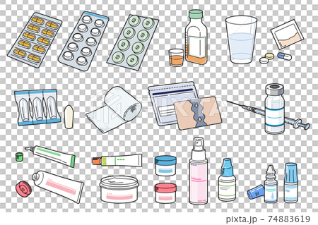 Drugs Prescription drug icons Various sets 74883619