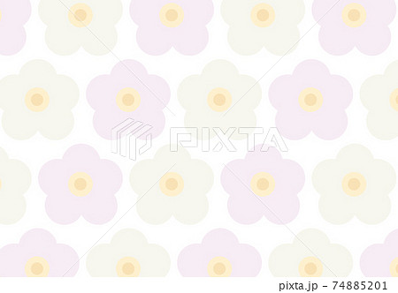 花柄 北欧柄 パステル5のイラスト素材 7451