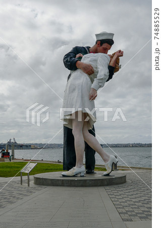 Kissing sailor statue, Port of San Diego. California, USA Kissing sailor statue, Port of San Diego. California, USA 74885529