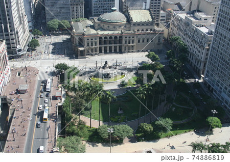 高層ビルから見たサンパウロの市街風景 高層ビルから見たサンパウロの市街風景 74886819