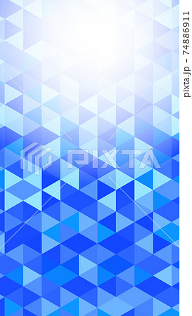 青色のポリゴンベクターフレーム縦長背景素材 青色のポリゴンベクターフレーム縦長背景素材 74886911