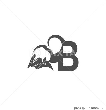 Javanese puppet icon with letter logo design vector illustration 74888267