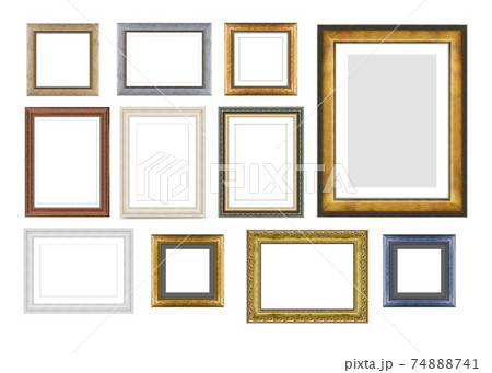 Set of vintage wooden frames for pictures or photos, frames for a mirror Set of vintage wooden frames for pictures or photos, frames for a mirror 74888741