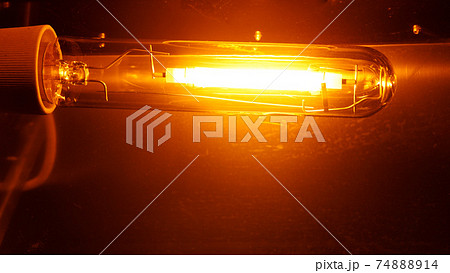 high pressure sodium lamp HPS orange light 74888914