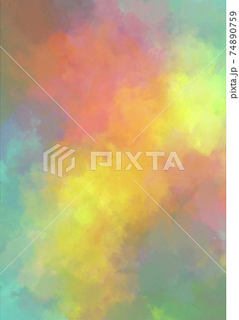 幻想的なカラフルな淡い虹色グラデーション背景のイラスト素材