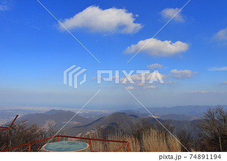 山頂からの眺め 宮崎県鰐塚山 山頂からの眺め 宮崎県鰐塚山 74891194
