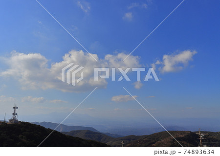 山頂からの眺め　宮崎県鰐塚山 74893634