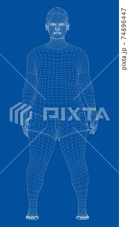 Fat woman, before weight loss 74896447