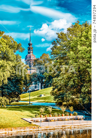Histoirical center of the Dresden Old Town. Dresden has a long history as the capital and royal residence for the Electors and Kings of Saxony.Saxony, Germany. Histoirical center of the Dresden Old Town. Dresden has a long history as the capital and royal residence for the Electors and Kings of Saxony.Saxony, Germany. 74897294