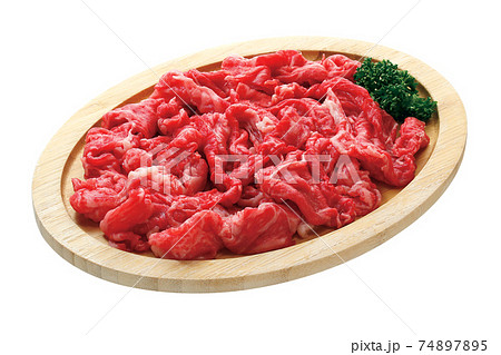 国産牛_肩肉切落し_03（パス付き） 74897895