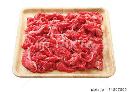 国産牛_肩肉切落し_04(パス付き) 国産牛_肩肉切落し_04(パス付き) 74897896