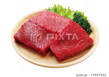 輸入牛_モモ肉ステーキ用(パス付き) 輸入牛_モモ肉ステーキ用(パス付き) 74897903