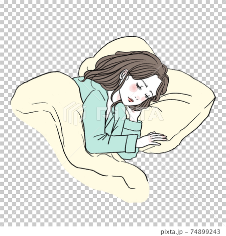  A woman sleeping 74899243