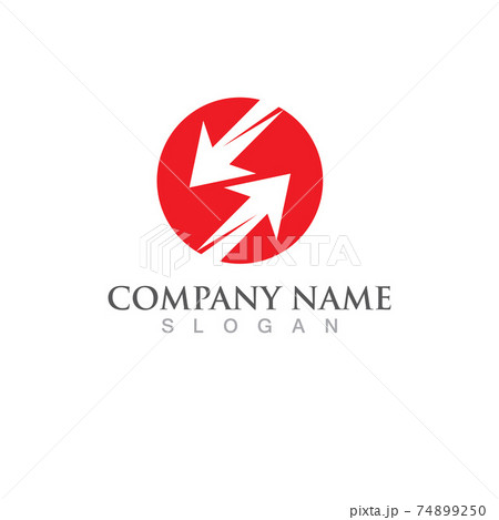 Arrow Faster logo vector illustration icon Logo Template Arrow Faster logo vector illustration icon Logo Template 74899250