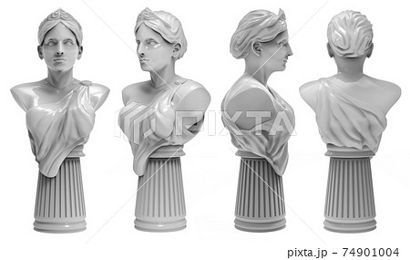3d Render Image Illustration Of A Greek Female のイラスト素材