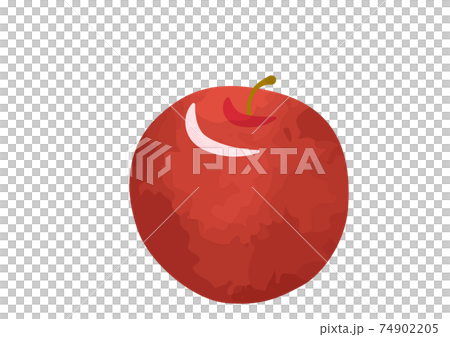 赤いリンゴのイラストのイラスト素材