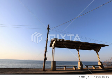 絵になる駅　下灘駅 74903045