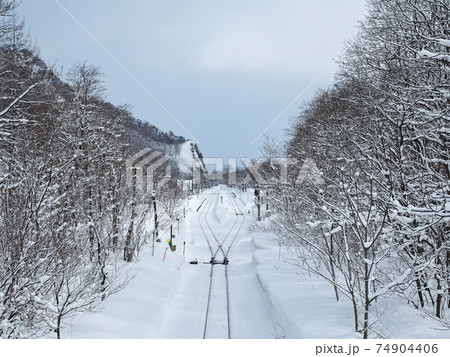 函館本線 然別駅付近 函館本線 然別駅付近 74904406