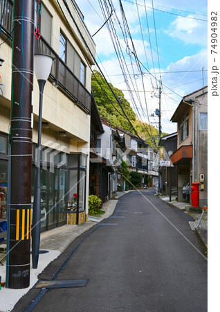 温泉津温泉　温泉街の町並み　島根県太田市 74904982