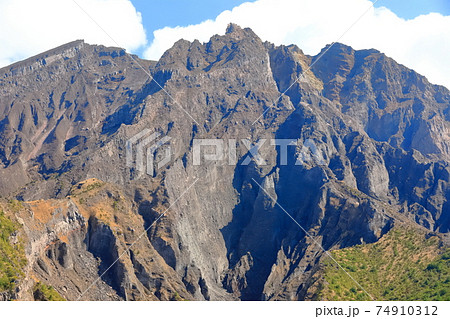 【鹿児島県】湯之平展望所から見た桜島 74910312