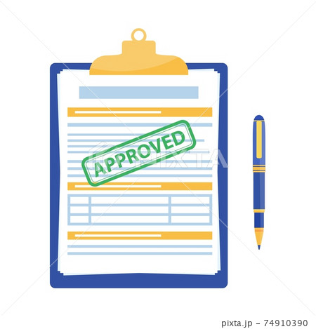 Clipboard with document, Clipboard with document, 74910390
