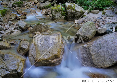 餓鬼岳登山道の白沢 餓鬼岳登山道の白沢 74912557