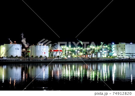 四日市ドーム前 工場夜景 霞ヶ浦緑地公園 四日市ドーム前 工場夜景 霞ヶ浦緑地公園 74912820