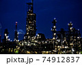 四日市コンビナート　工場夜景　昭和四日市石油 74912837