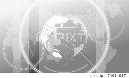 白黒のデジタルネットワークイメージ背景のイラスト素材