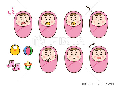赤ちゃん・おくるみセット 74914044